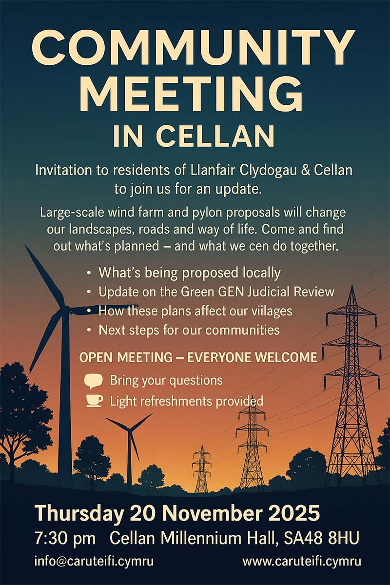 20th November 2025 Cellan community meeting